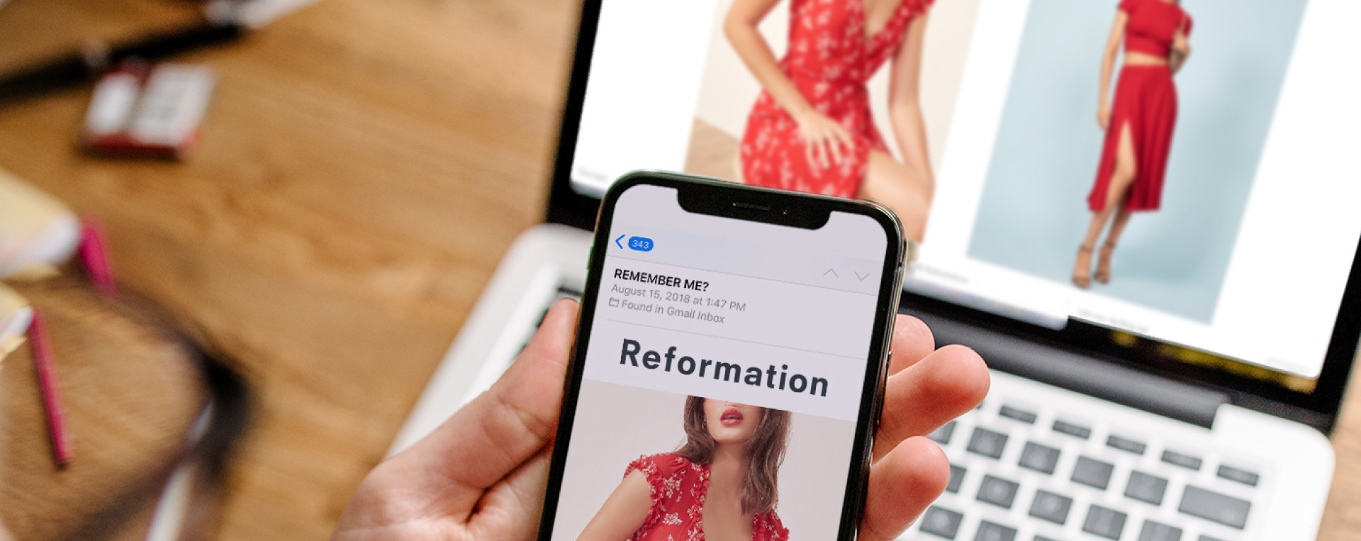 Reformation Desktop and Mobile Touchpoints 